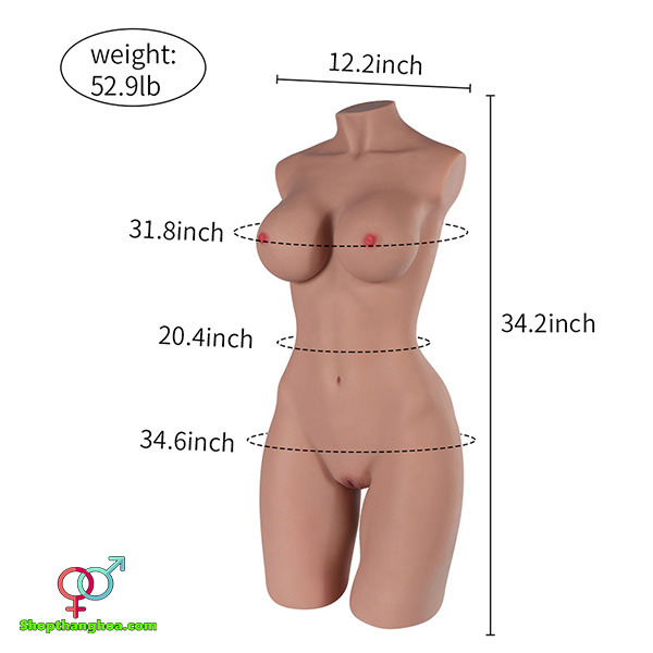 Búp bê tình dục bán thân Xise 3 vòng sống động Siêu thực