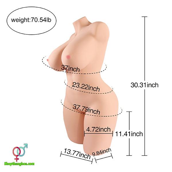 Búp bế tình yêu bán thân Xise SQ-MA20030 3 vòng quyến rũ