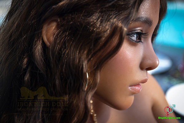 Búp bê tình yêu tóc xoăn Irontech Doll 164cm S40 Eileen quyến rũ sinh động