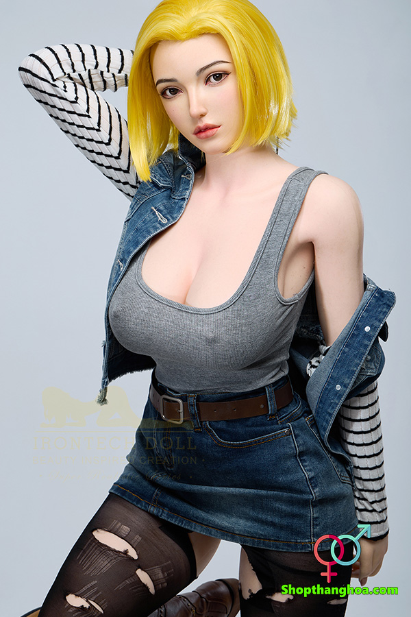 Búp Bê Tình Dục Cosplay Android 18 159cm Chất Liệu Silicon Mềm Mịn