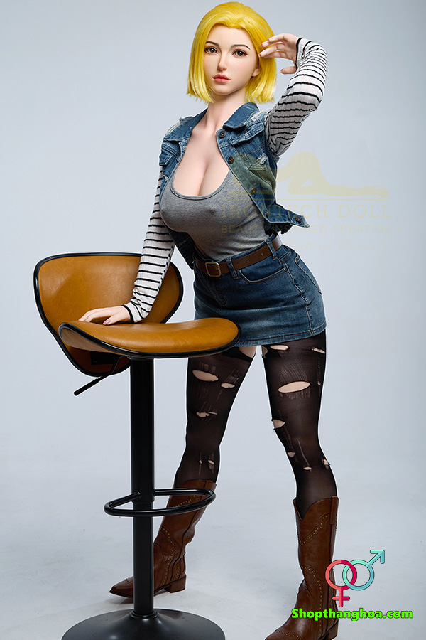 Búp Bê Tình Dục Cosplay Android 18 159cm Chất Liệu Silicon Mềm Mịn