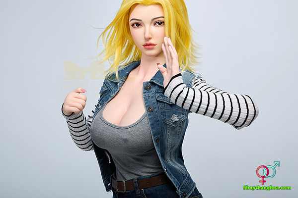 Búp Bê Tình Dục Cosplay Android 18 159cm Chất Liệu Silicon Mềm Mịn