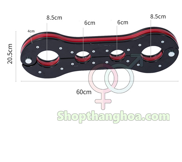 Đồ chơi SM còng gỗ cao cấp cố định tay chân kích thích