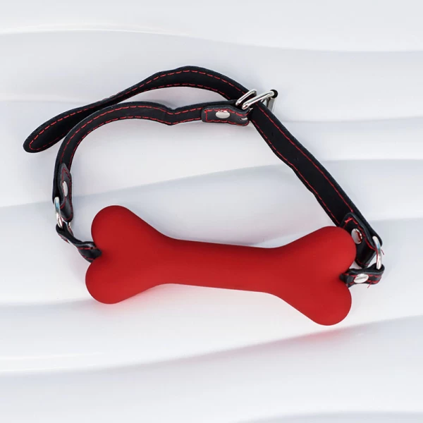 Khóa miệng khúc xương BDSM chất liệu simili bạo dâm kích thích mạnh mẽ 
