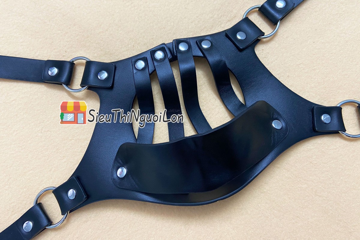 Khám phá mặt nạ khóa miệng da đồ chơi tình yêu kích thích