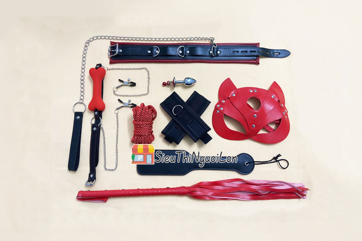 Bộ bạo dâm 9 món độc đáo kèm mặt nạ 3 màu, khơi gợi cảm xúc