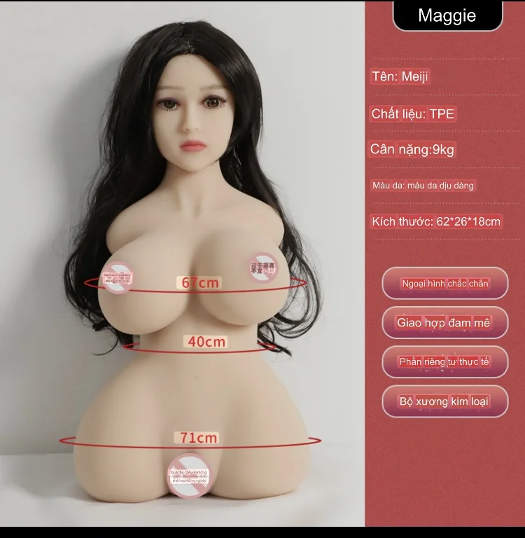 Z103 Half Body TPE Silicone Sex Doll Breast Pleasure