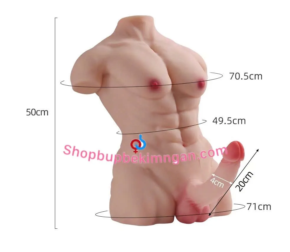 Búp bê bán thân dương vật giả 20cm kích thích chân thật