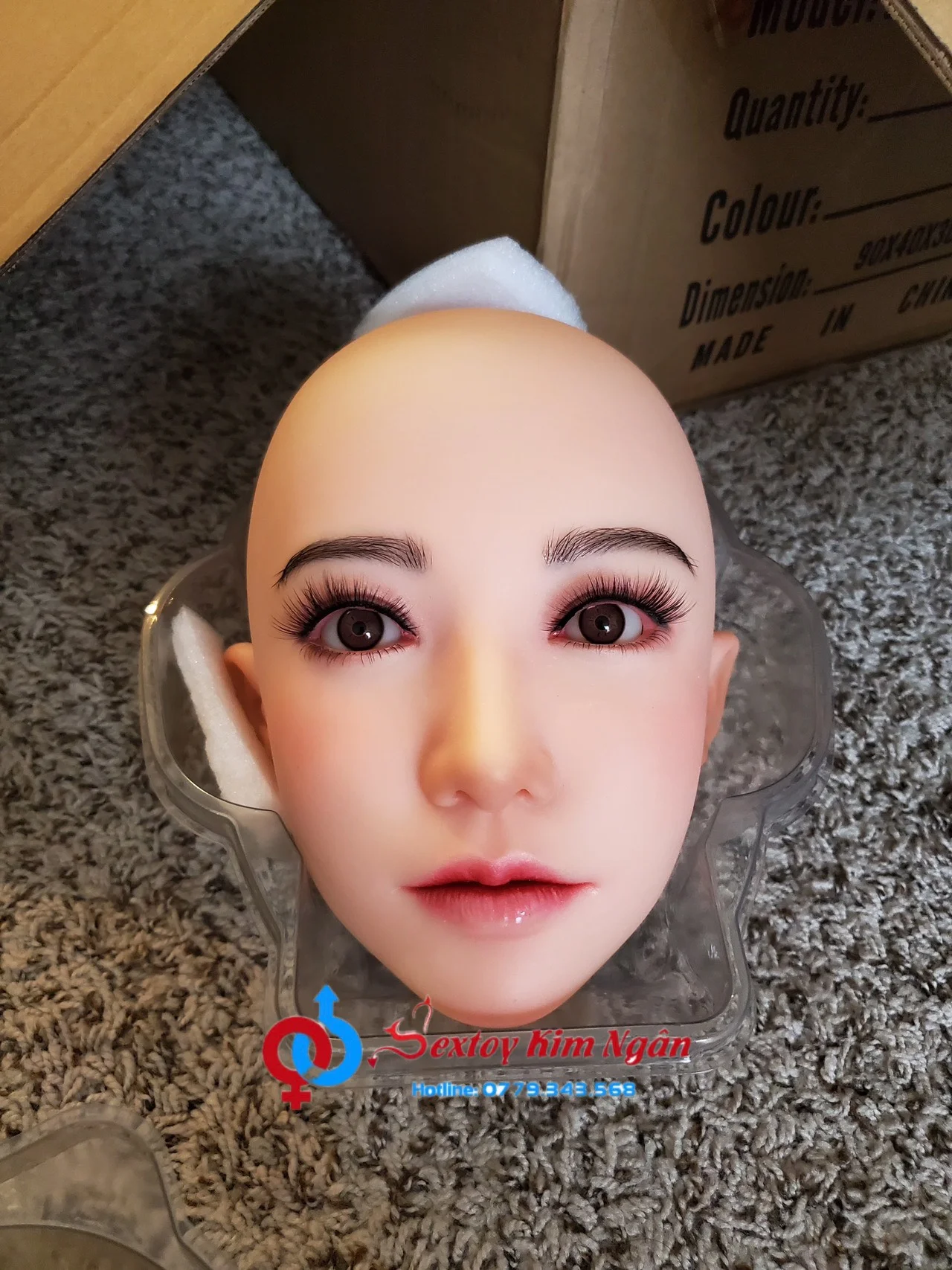 Đầu silicone B01 khoang miệng lưỡi cho cảm giác chân thật