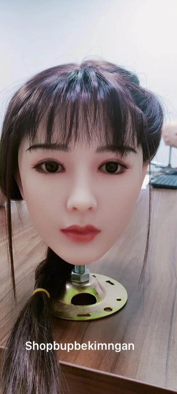 Đầu búp bê silicone A01 cấy tóc tự nhiên bền đẹp giá tốt