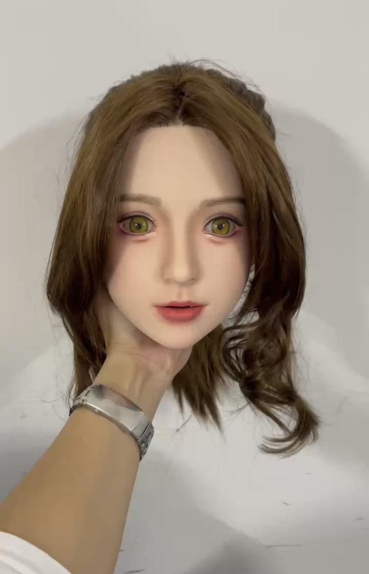 Đầu Silicone Cấy Tóc Hurley Mở Miệng Lưỡi Tự Nhiên