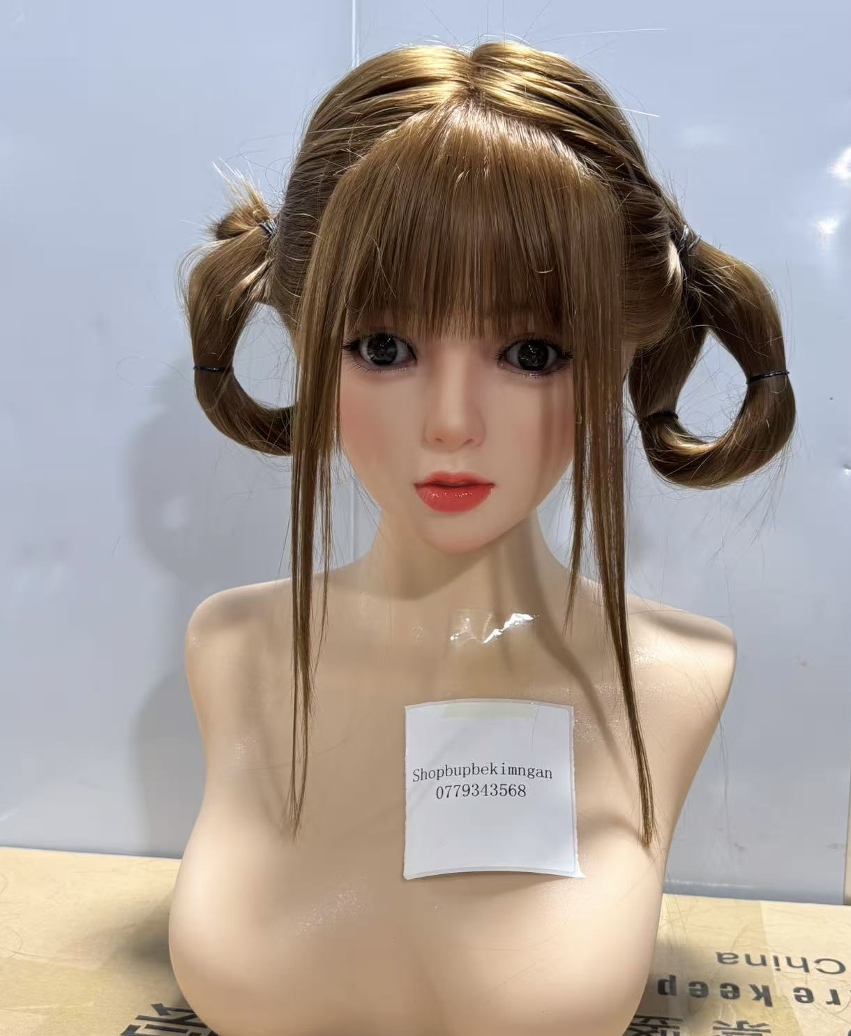 Đầu silicone cấy tóc JP-A13 độc đáo giả miệng lưỡi răng chất lượng cao