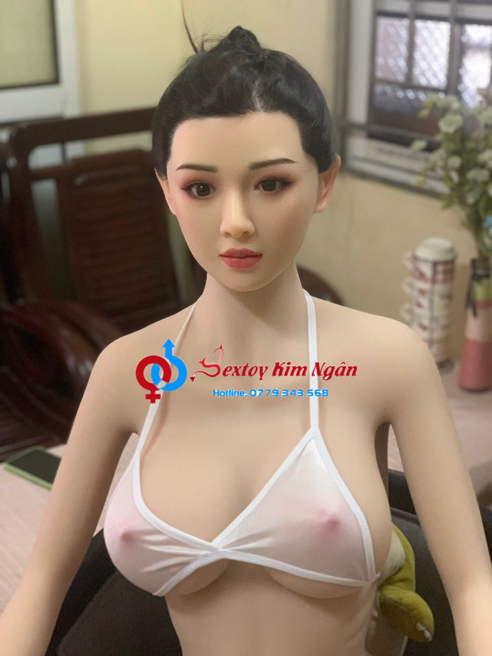 Búp bê sexdoll Aizawa Rina 160cm silicone TPE phát âm cấy tóc thật 
