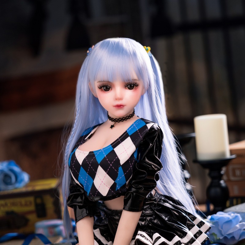 Búp bê mini Yona 80 cm tpe mềm mại kiểu tóc đội đầu tự nhiên