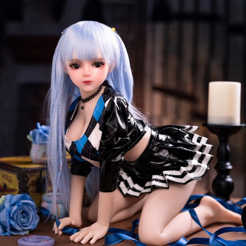 Búp bê mini Yona 80 cm tpe mềm mại kiểu tóc đội đầu tự nhiên