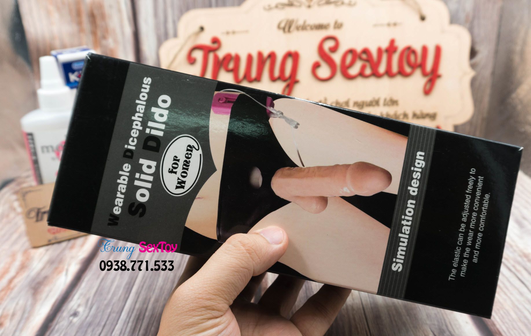 Dương vật giả 2 đầu dây đeo, kích thích mãnh liệt, bền bỉ