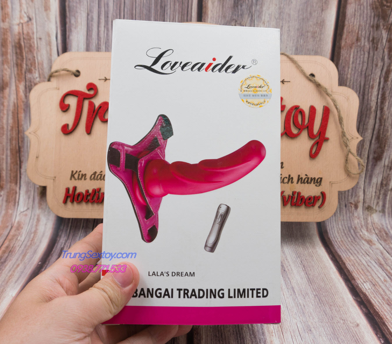 Dương vật dây đeo Loveaider tím kích thích mạnh