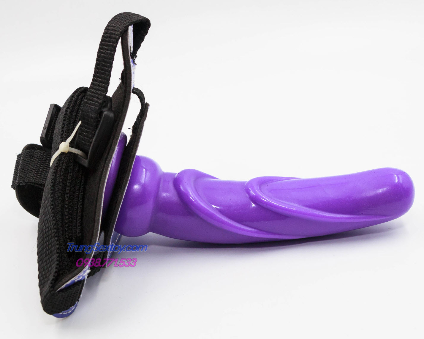 Loveaider Purple Strap-On Vibrator Sensual Pleasure for Beginners