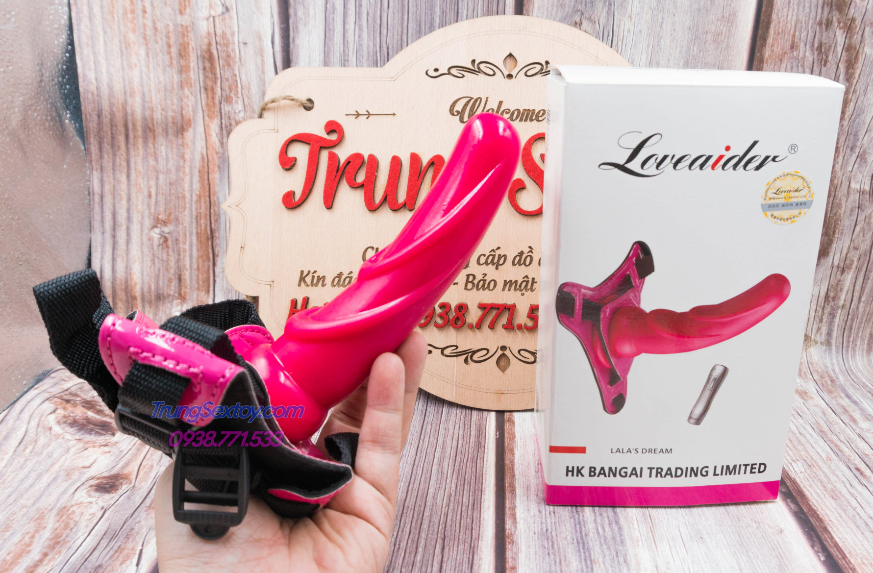 Dương vật dây đeo Loveaider tím kích thích mạnh