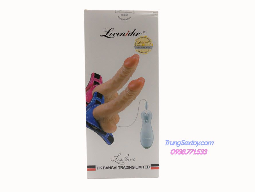 Dương vật giả rung Loveaider dây đeo siêu mềm cho Les