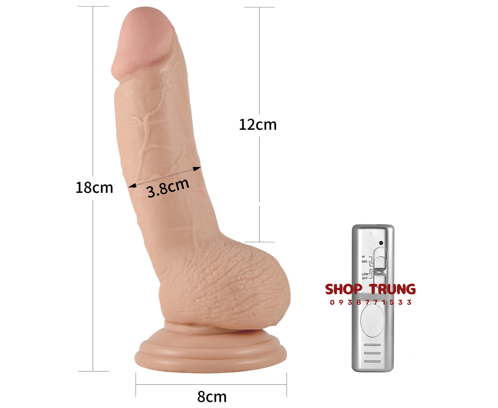 Lovetoy đeo dây cho Les 12cm cao cấp chính hãng, kích thích