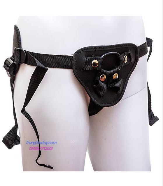 Dương vật giả dây đeo màu đen đa năng cho les kích thích tối đa