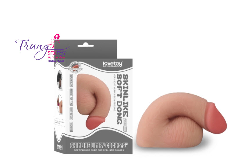 Lovetoy Dương Vật Giả Skin Like Độn Quần Cho Les Tự Nhiên