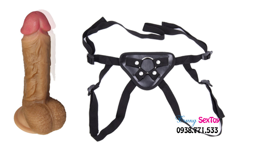 Dương vật giả dây đeo cho les Lovetoy 20cm Siêu mê Đảm bảo phê