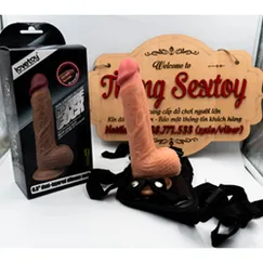 Dương Vật Giả Dây Đeo Les Lovetoy 20cm Tăng Khoái Cảm Nổi Bật 