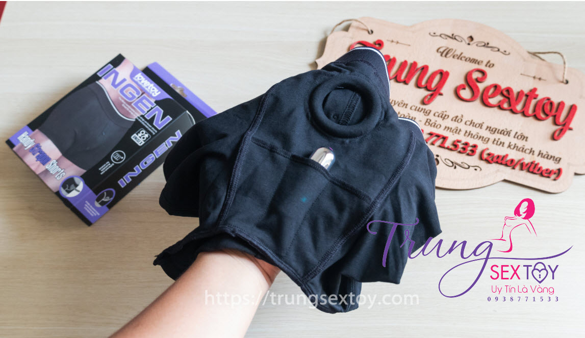 Quần short đeo dương vật unisex Lovetoy co giãn thoải mái Quần short đeo dương vật unisex Lovetoy co giãn thoải mái