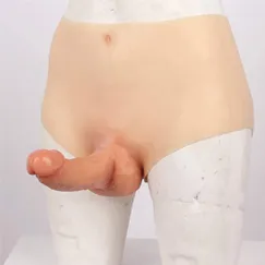 Dương vật giả rỗng ruột liền quần silicon cao cấp thoải mái dùng 