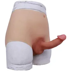sextoy les dương vật giả liền quần silicon mềm mại chống nước 