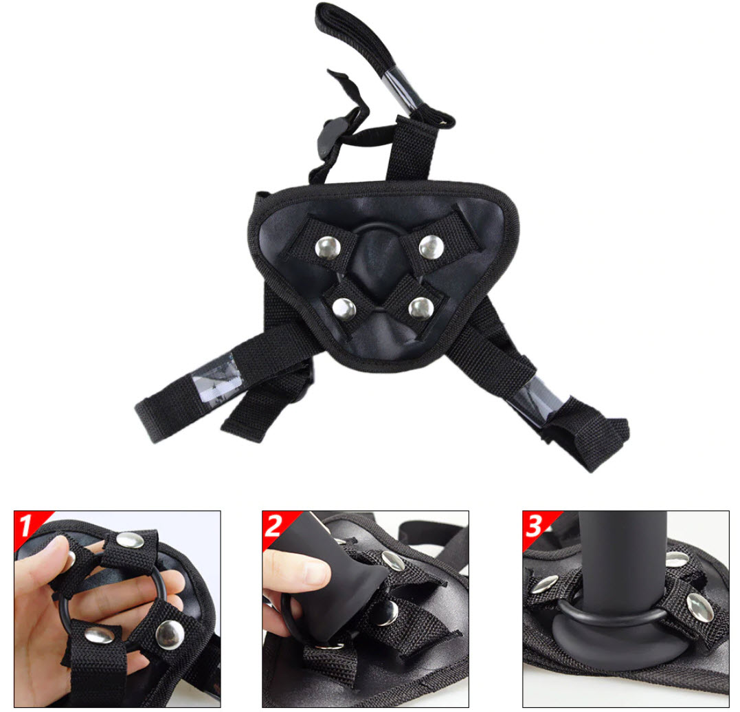 Realistic Strap-On Dildo Soft Silicon Les Toy