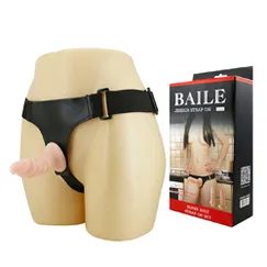 Dương vật giả dây đeo mini mềm silicon hai đầu cho Les vui 