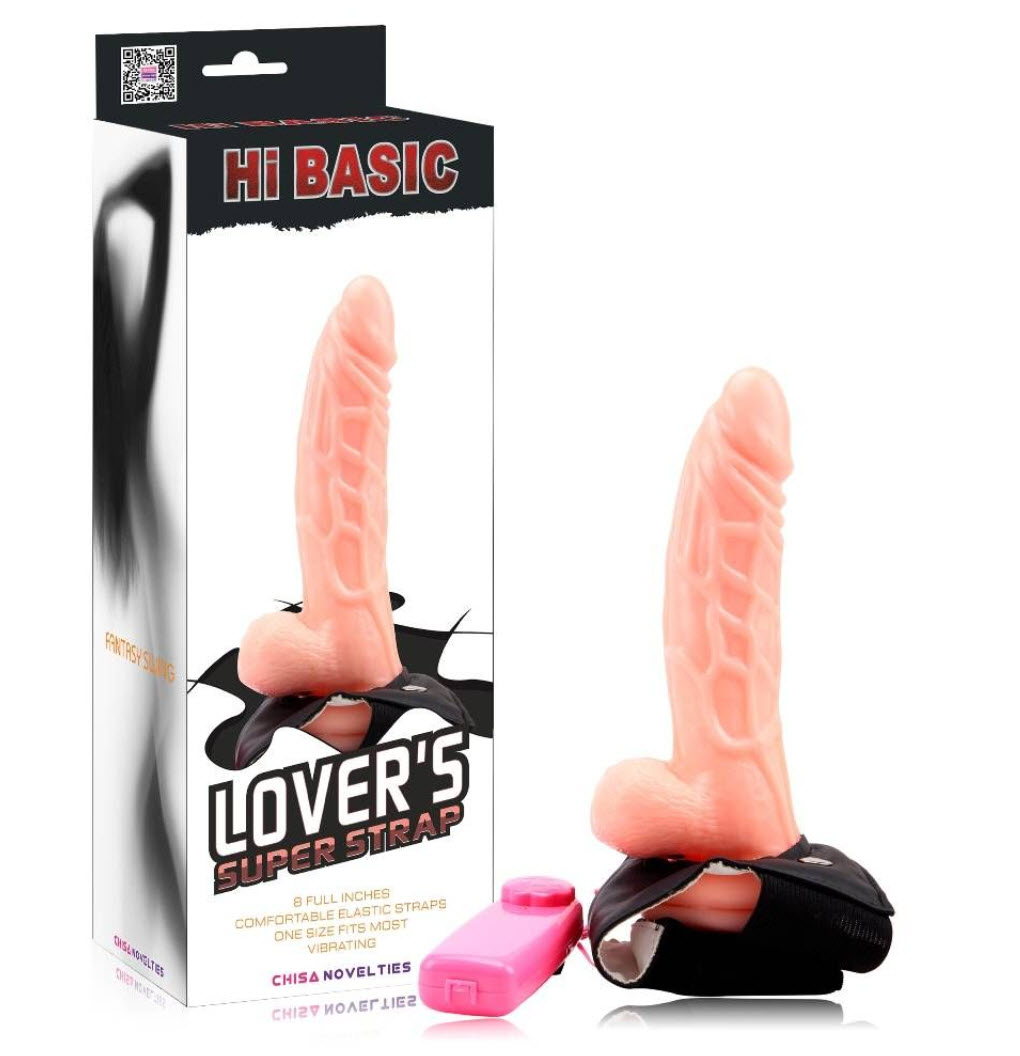 Dương vật giả rỗng ruột rung bi Lybaile 21cm chất liệu ABS