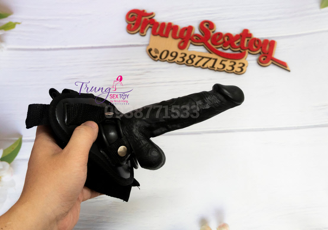 Cu Giả Dây Đen Cho Les 11x3cm - Đồ Chơi Tình Dục Cao Cấp Kích Thích