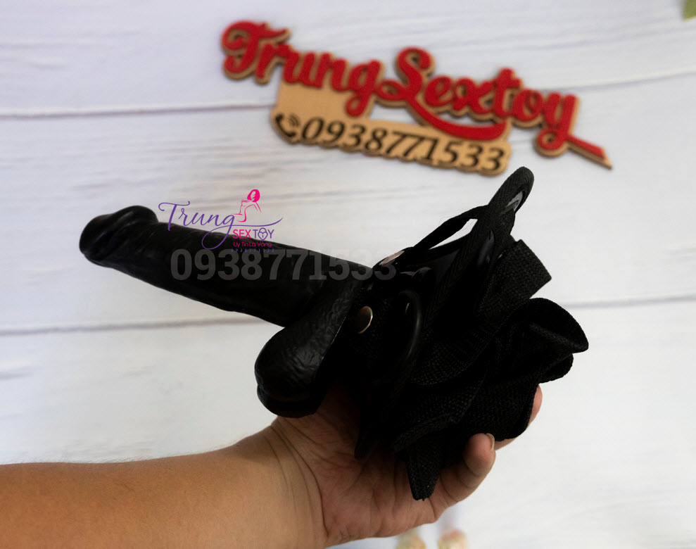 Cu Giả Dây Đen Cho Les 11x3cm - Đồ Chơi Tình Dục Cao Cấp Kích Thích