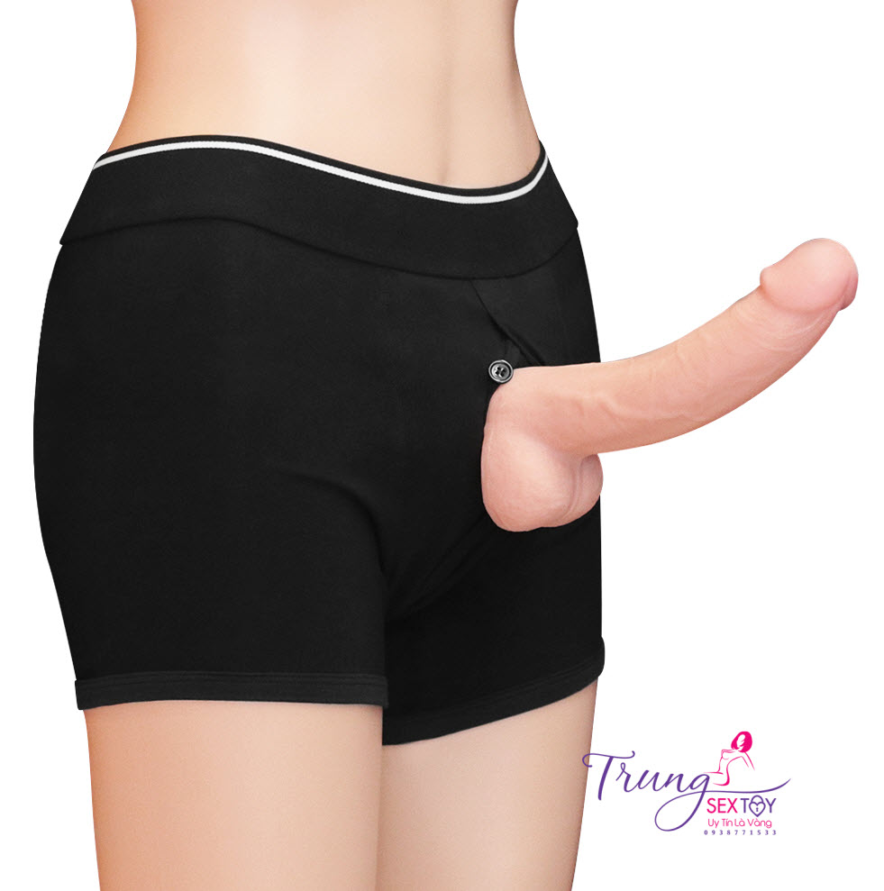 Combo Sextoy Lesbian Quần Cotton Tăng Khoái Cảm Dương Vật