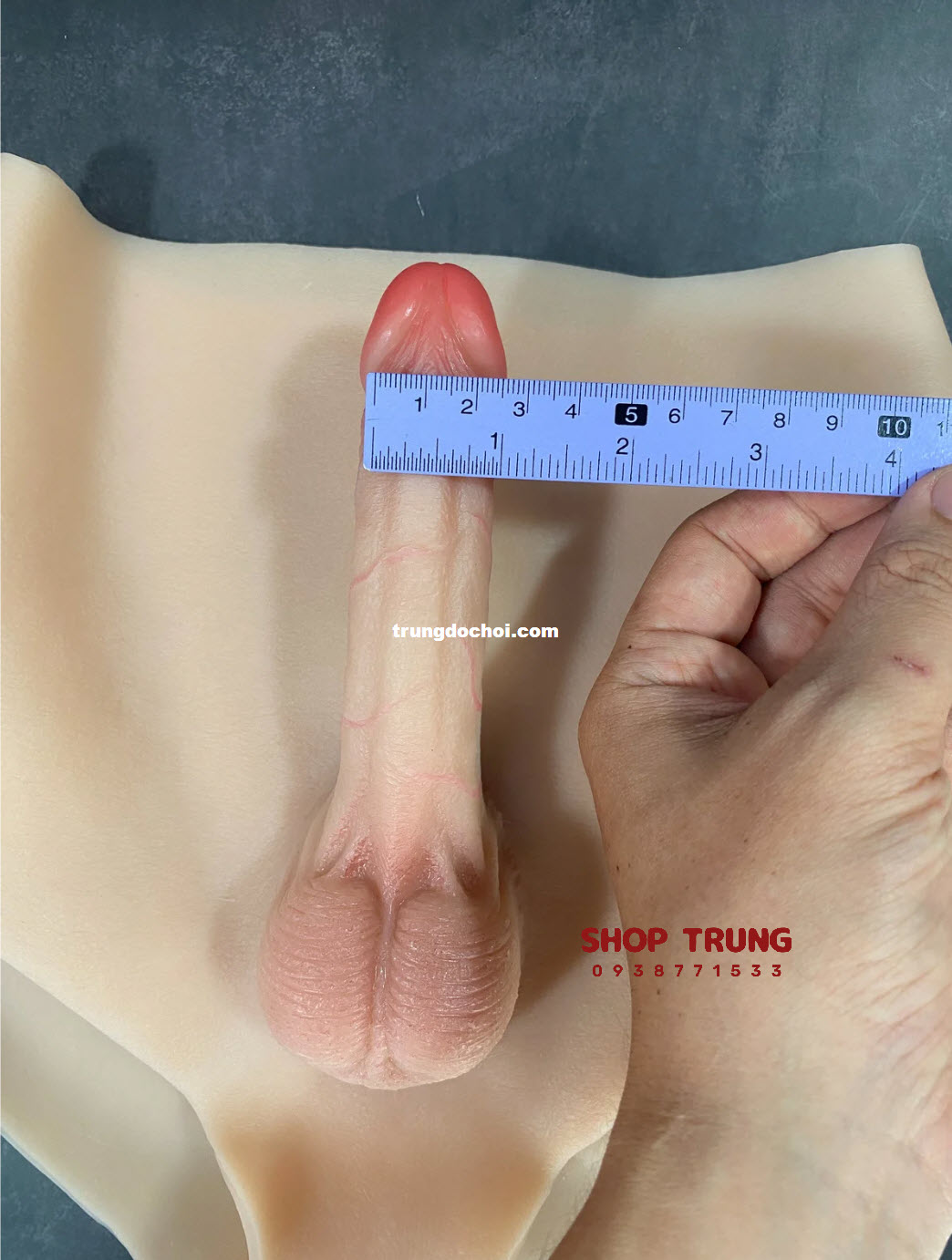 Quần đùi silicon dương vật giả mini cho Les lần đầu