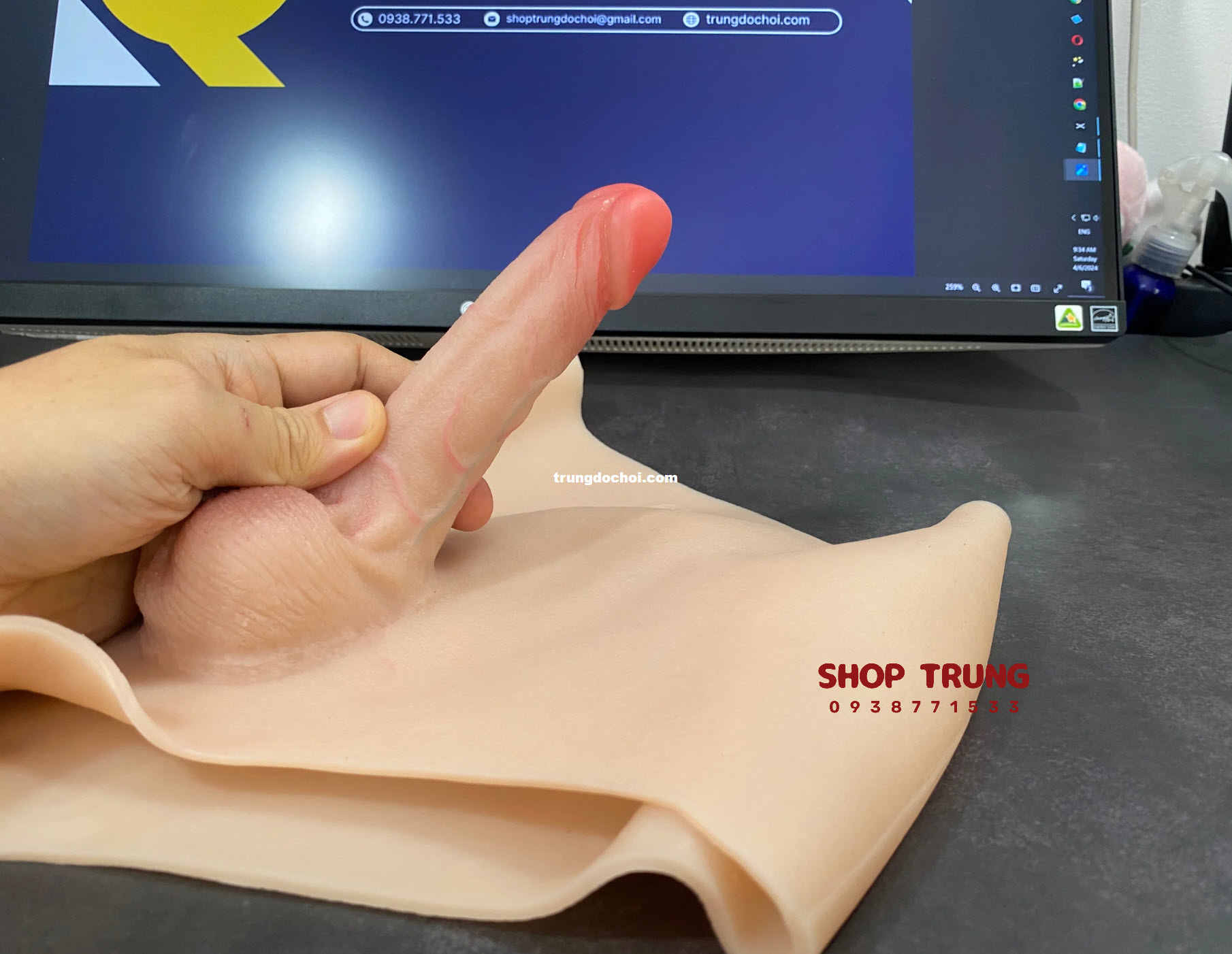 Quần đùi silicon dương vật giả mini cho Les lần đầu