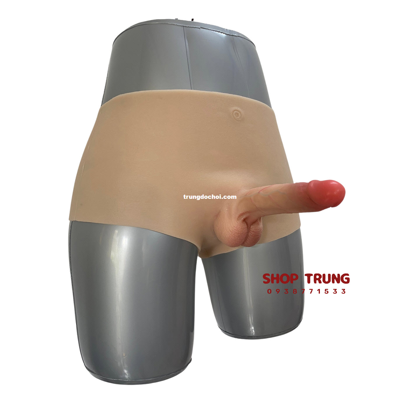 Quần đùi silicon dương vật giả mini cho Les lần đầu