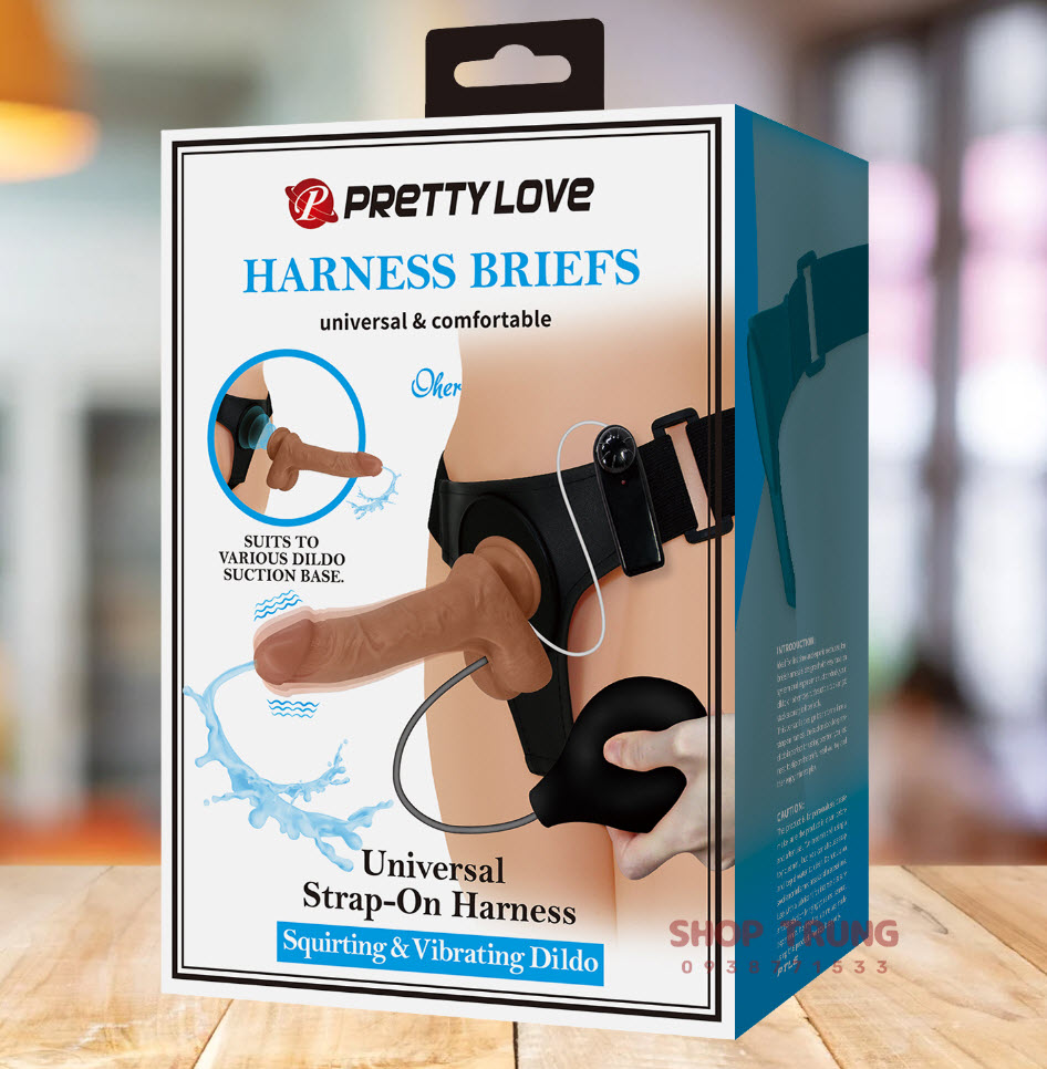 Dương Vật Giả Dây Đeo Pretty Love 3in1 Rung Bắn Tinh Siêu Phê