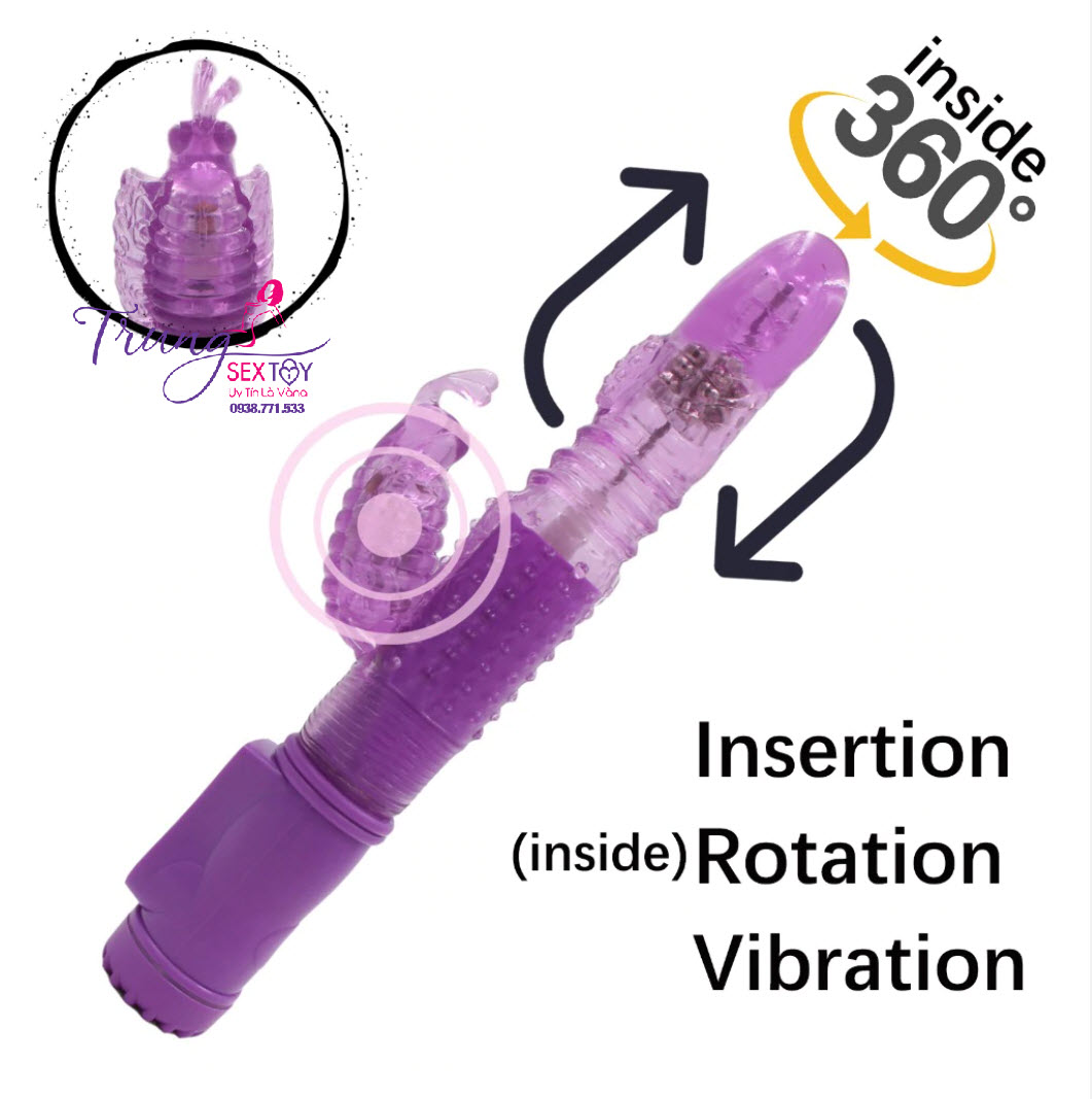 Dương vật giả rung thụt cao cấp đồ chơi tình dục nữ siêu mượt