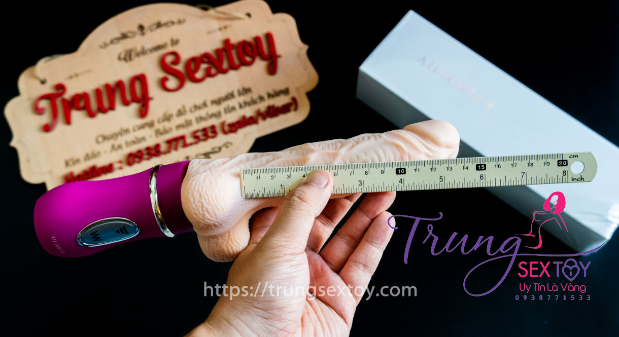 Dương Vật Giả Ailighter Rung Thụt Tự Động Cực Đã Silicone Như Thật