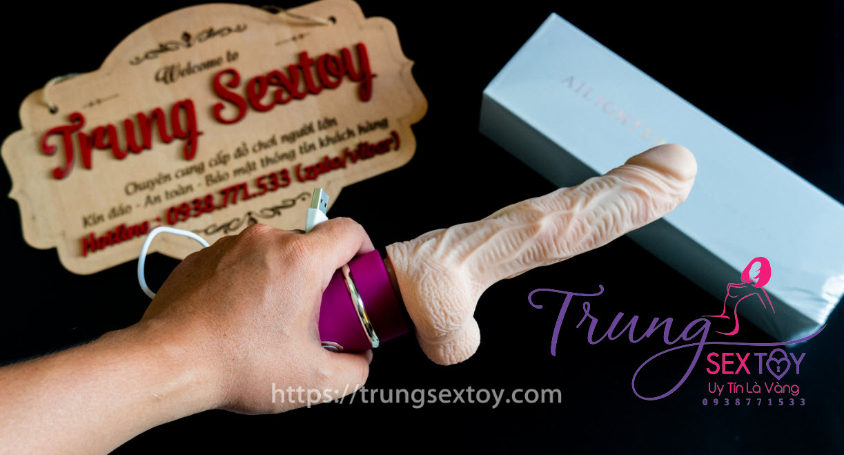 Dương Vật Giả Ailighter Rung Thụt Tự Động Cực Đã Silicone Như Thật