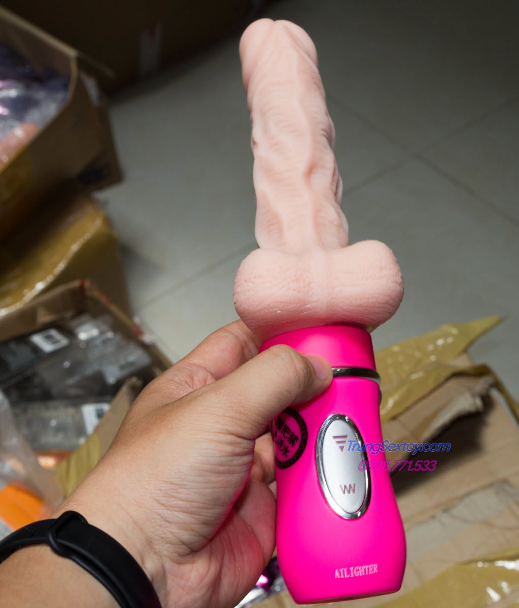 Dương Vật Giả Ailighter Rung Thụt Tự Động Cực Đã Silicone Như Thật