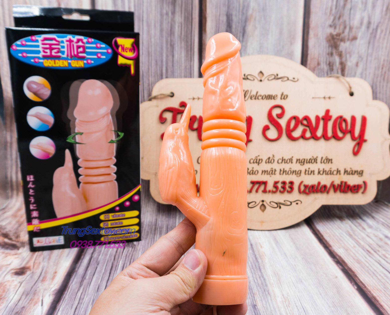 Dương vật giả rung ngoáy, siêu mạnh, kích thích cực đỉnh