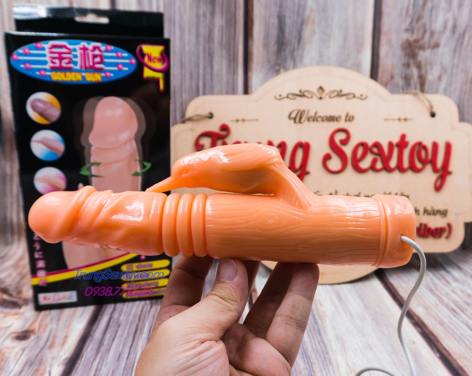 Dương vật giả rung ngoáy, siêu mạnh, kích thích cực đỉnh