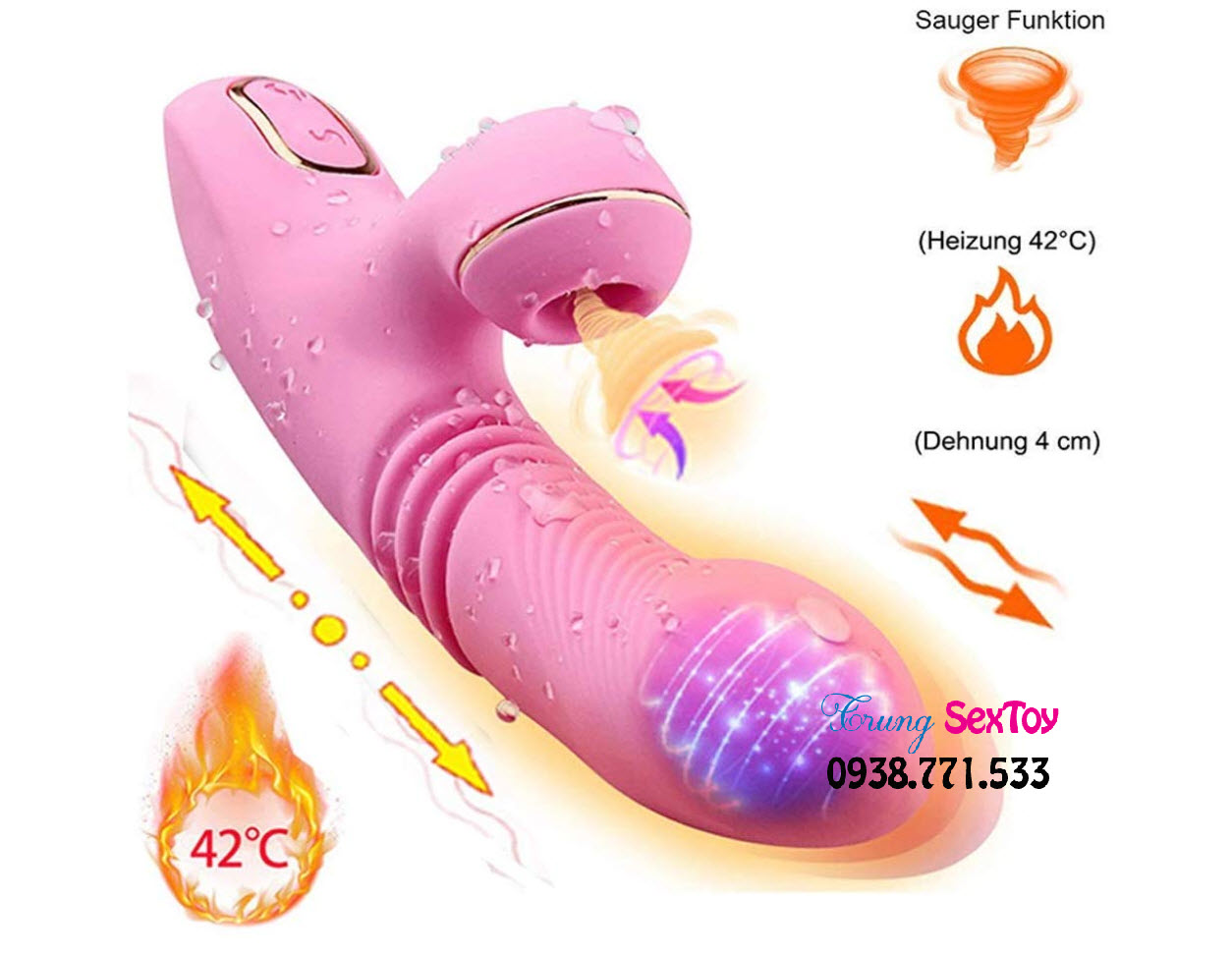 Olivia Dibeta dương vật giả rung thụt hút kích thích cực phê