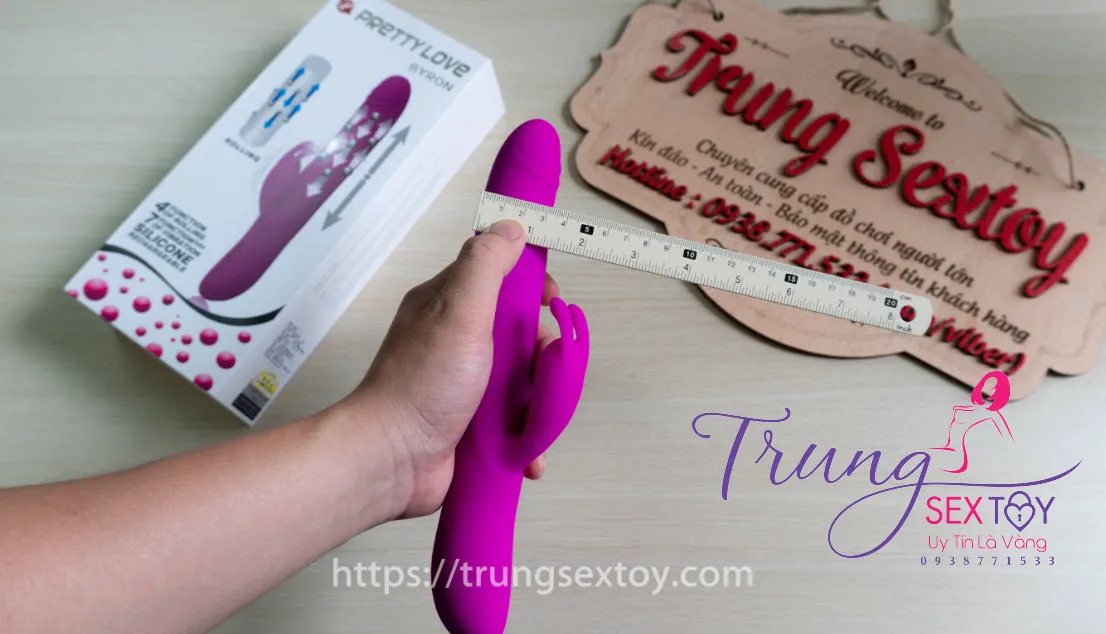 Pretty Love Byron Dương Vật Giả Sạc Pin ABS Silicon Cao Cấp